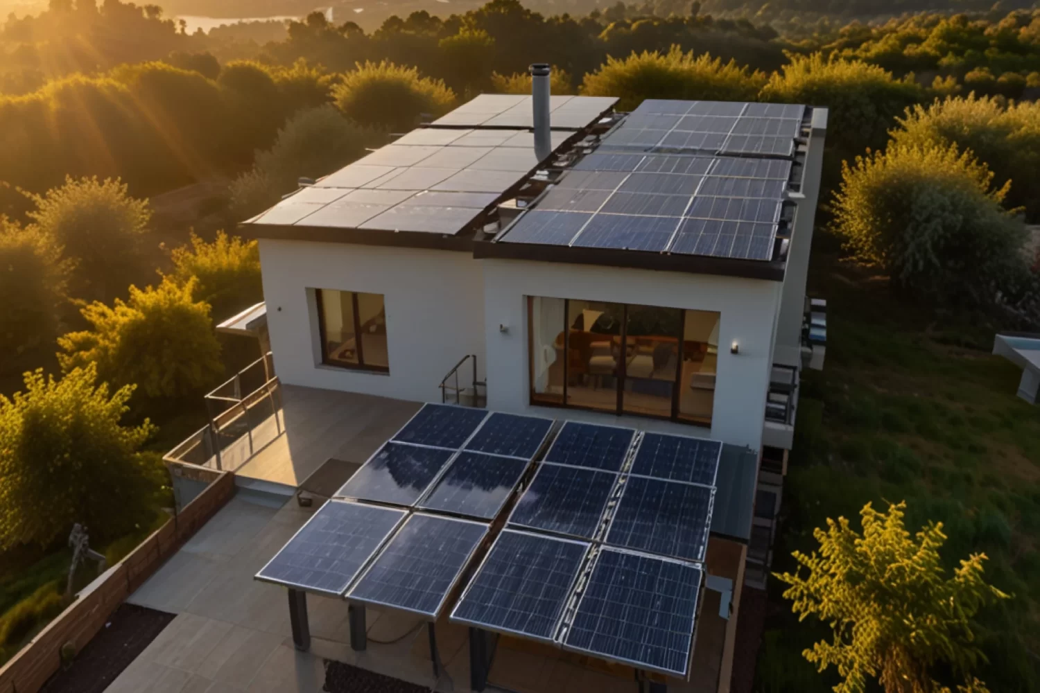 house-with-solar-panels-roof-word-solar-roof